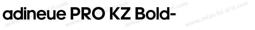 adineue PRO KZ Bold字体转换